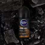 مام رول ضد تعریق مردانه نیوآ مدل DEEP BLACK CARBON