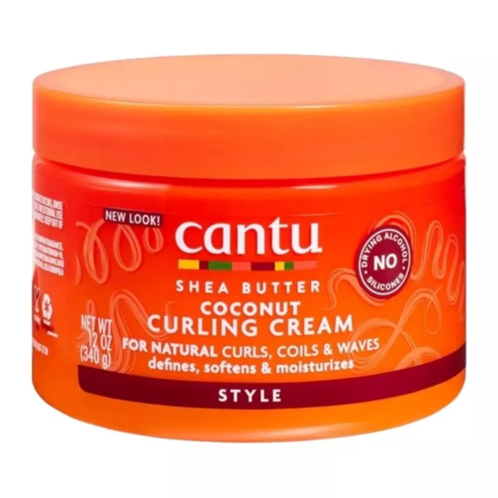 کرم فر دهنده موهای طبیعی کنتو Cantu Coconut Curling Cream with Shea Butter