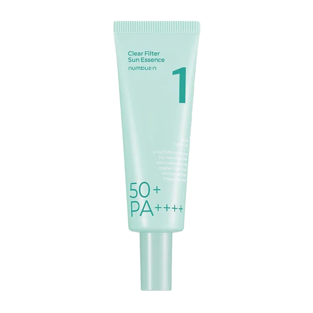 No.1ClearFilterSunEssenceSPF50_PA اسنس ضد آفتاب نامبوزین شماره 1 بسیار سبک | numbuzin No.1 Clear Filter Sun Essence SPF 50+ PA++++ - Image 1