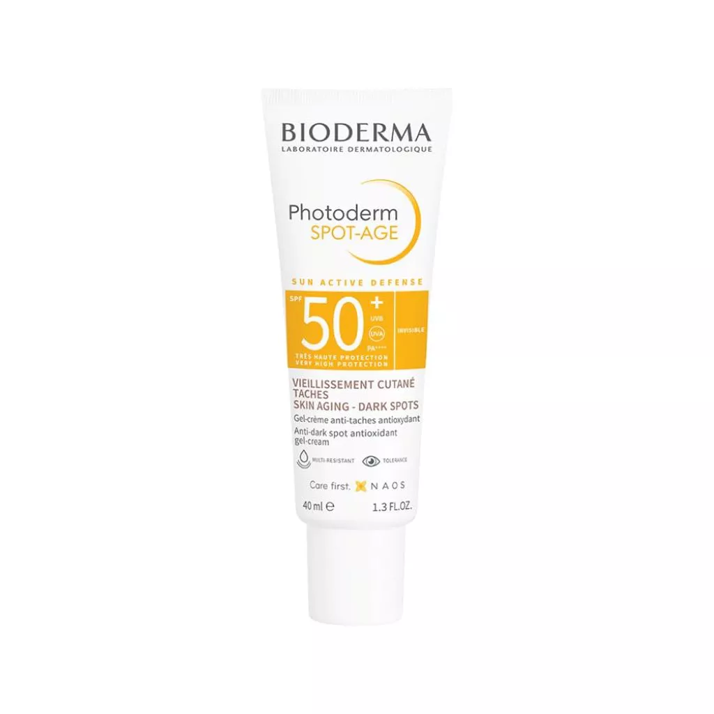 کرم ضد آفتاب رنگی بایودرما مدل فوتودرم اسپات ایج SPF50+