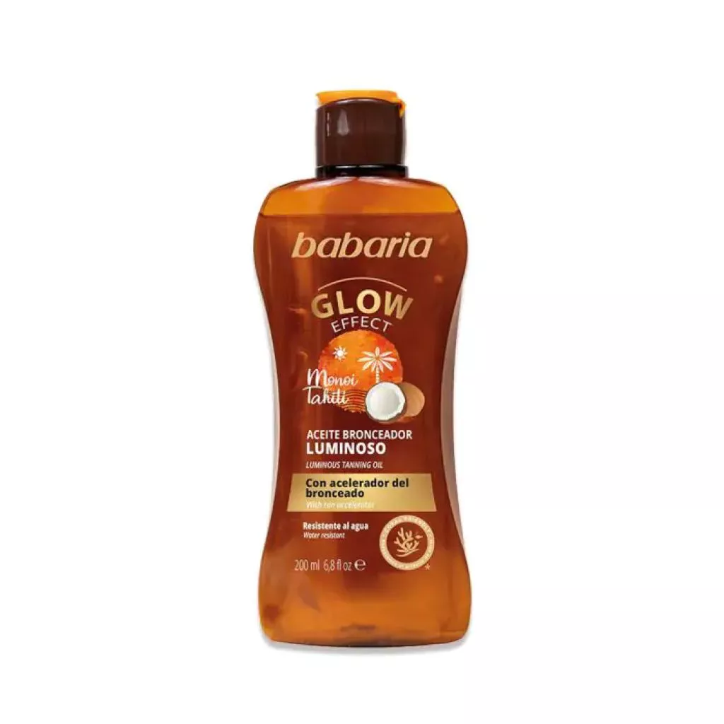 روغن برنزه کننده درخشان باباریا Glow Effect Luminous Tanning Oil