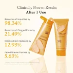 فوم شستشوی روشن‌کننده کوجیک اسید و زردچوبه مدی‌کیوب مدل Kojic Acid Turmeric Toning Cleanser