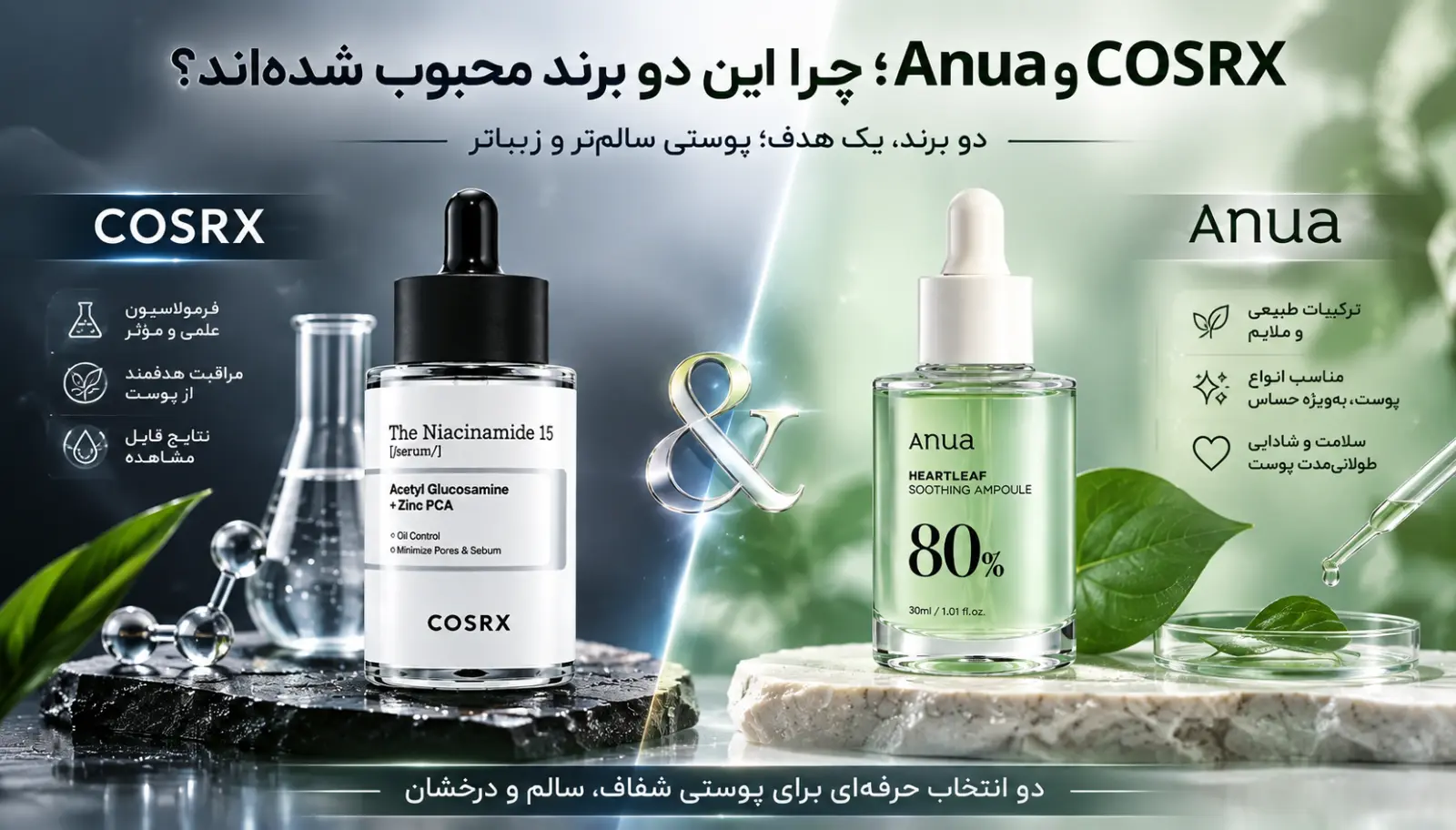 COSRX و Anua؛ چرا این دو برند محبوب شده‌اند؟
