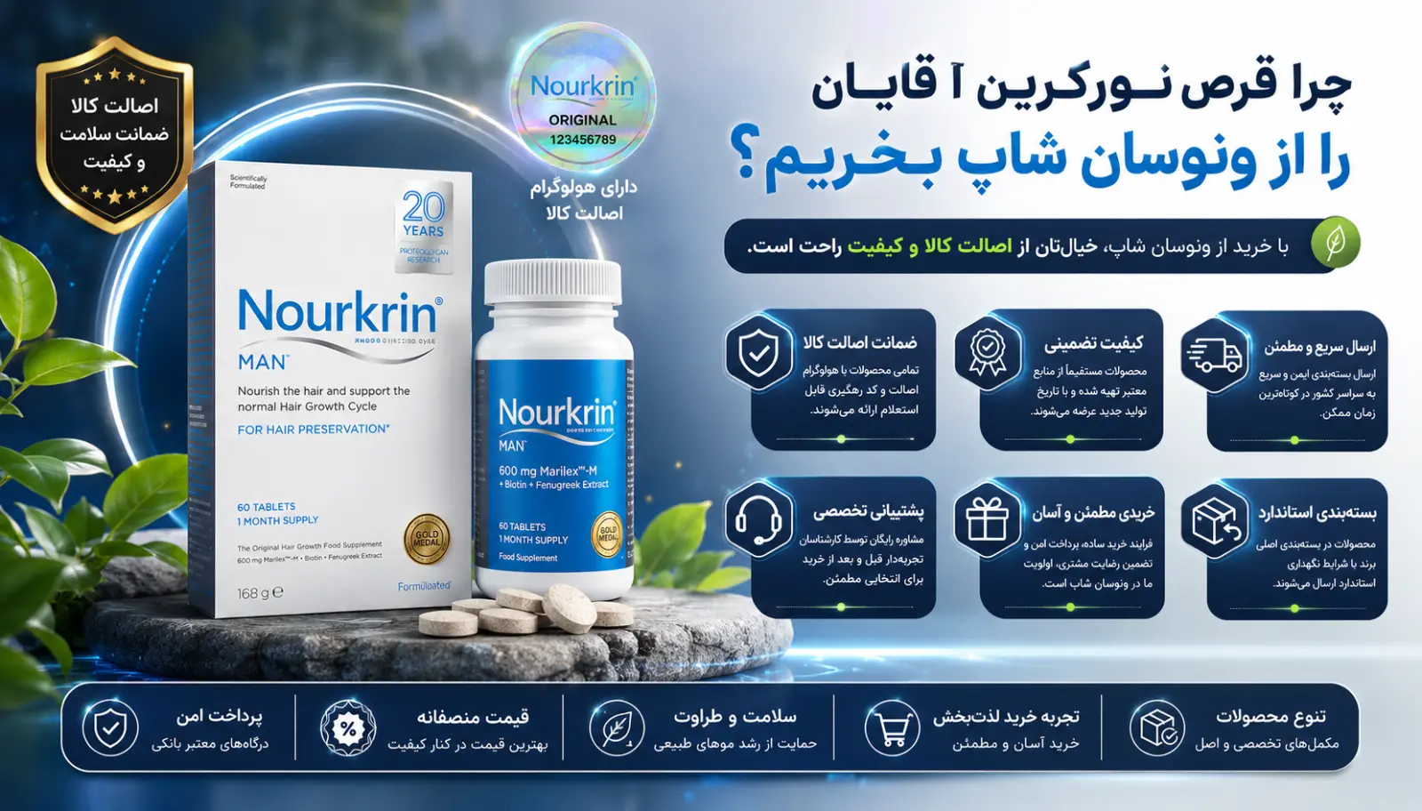 چرا قرص نورکرین آقایان را از ونوسان شاپ بخریم؟