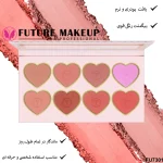 پالت رژگونه ۸ رنگ فیوچر میکاپ FU7301