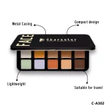 پالت کانتور و کانسیلر ۱۰ رنگ کارکتر مدل Face Palette کد C-A302